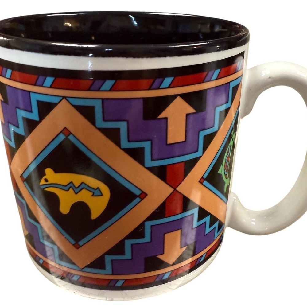 Potpourri‎ Press Santa Fe Mug Multicolor Excellent Vintage 1993 Bear